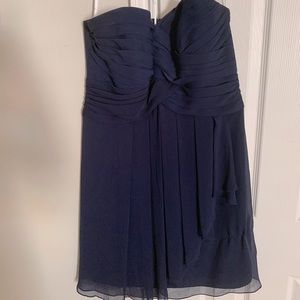 David’s Bridal Navy Sleeveless Bridesmaid/cocktail dress